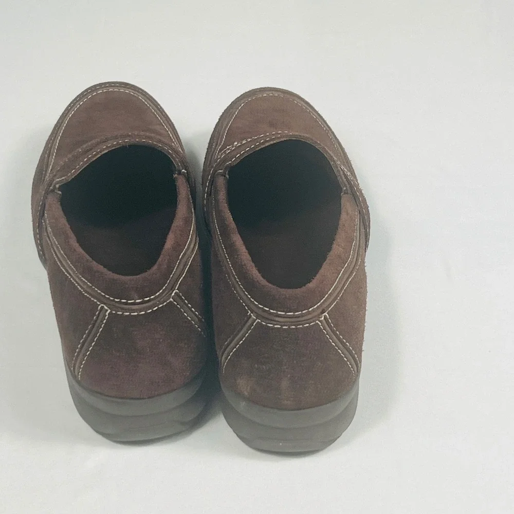 Cole Haan Brown Suede Waterproof Loafers Womens 10B Penny Loafer D22879